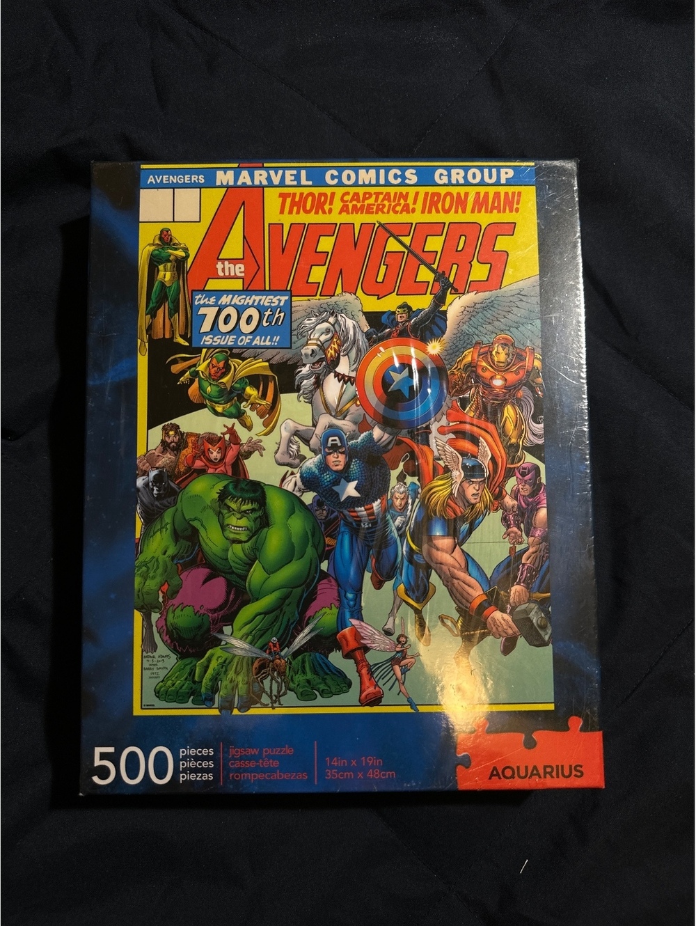 SEALED 500 Piece Marvel “100th Issue” Avengers Jigsaw Puzzle